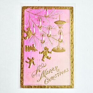 Antique Early 1900s A Merry Christmas Postcard